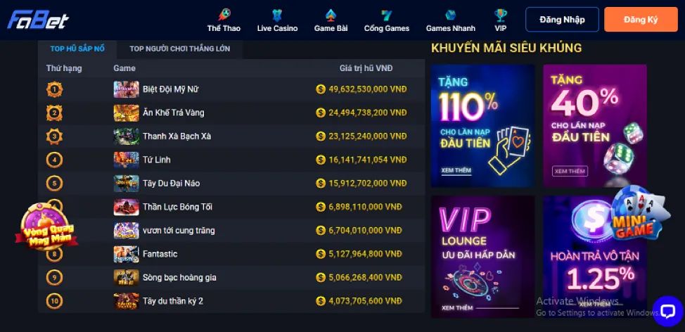 Thưởng Nạp Lại 99vina Đăng Ký